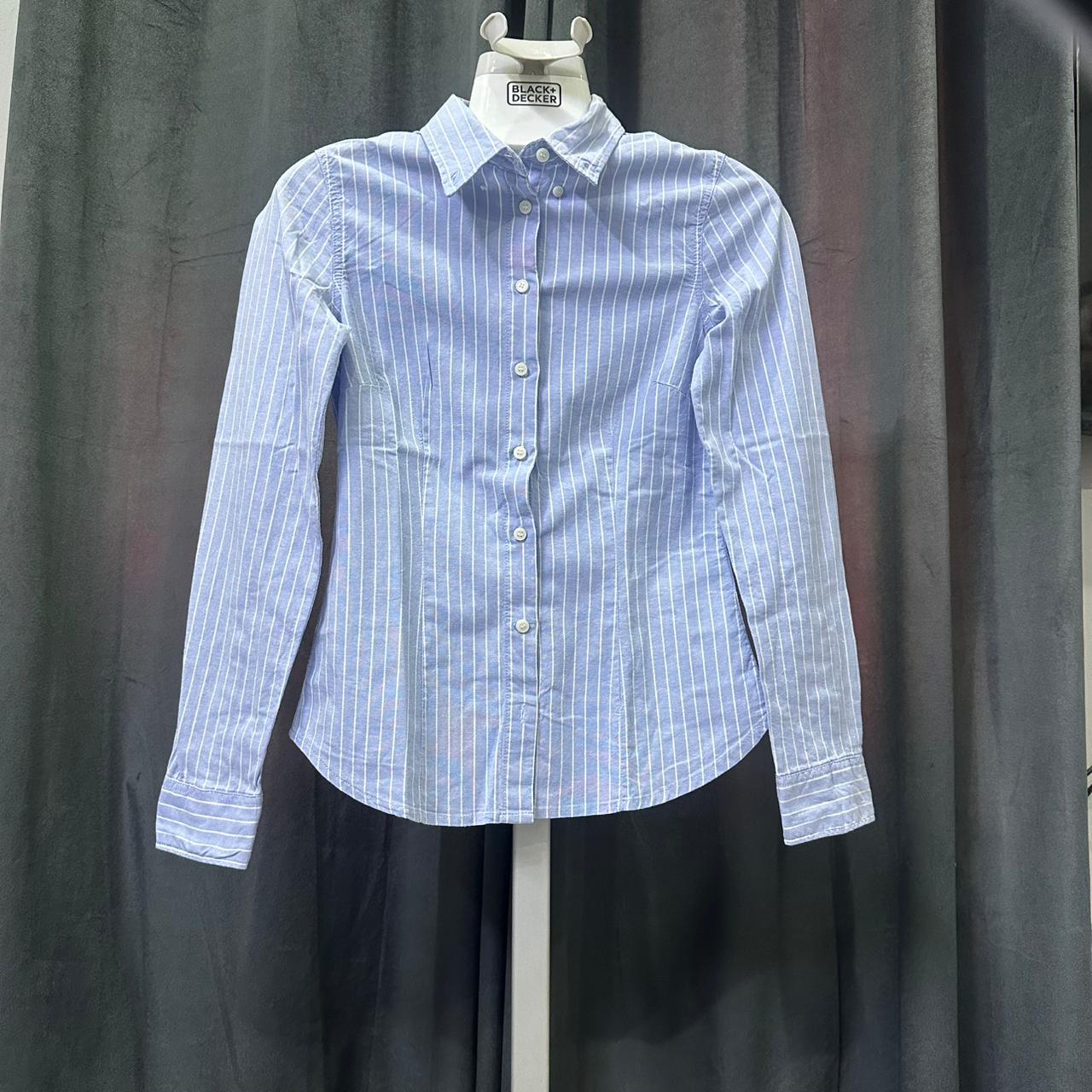 H&M Women’s Fitted Shirt - Blue (2XS)