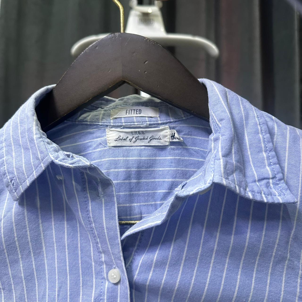 H&M Women’s Fitted Shirt - Blue (2XS)