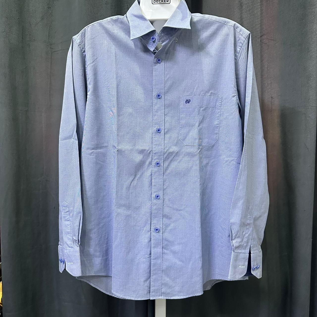 Men’s Oversized Korean Shirt - Blue (M)