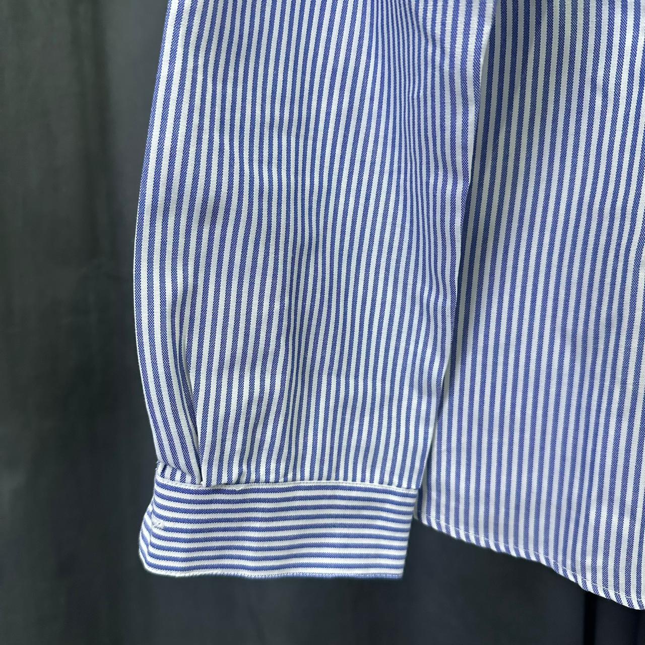 Women’s Shirt - Blue Striped (L)