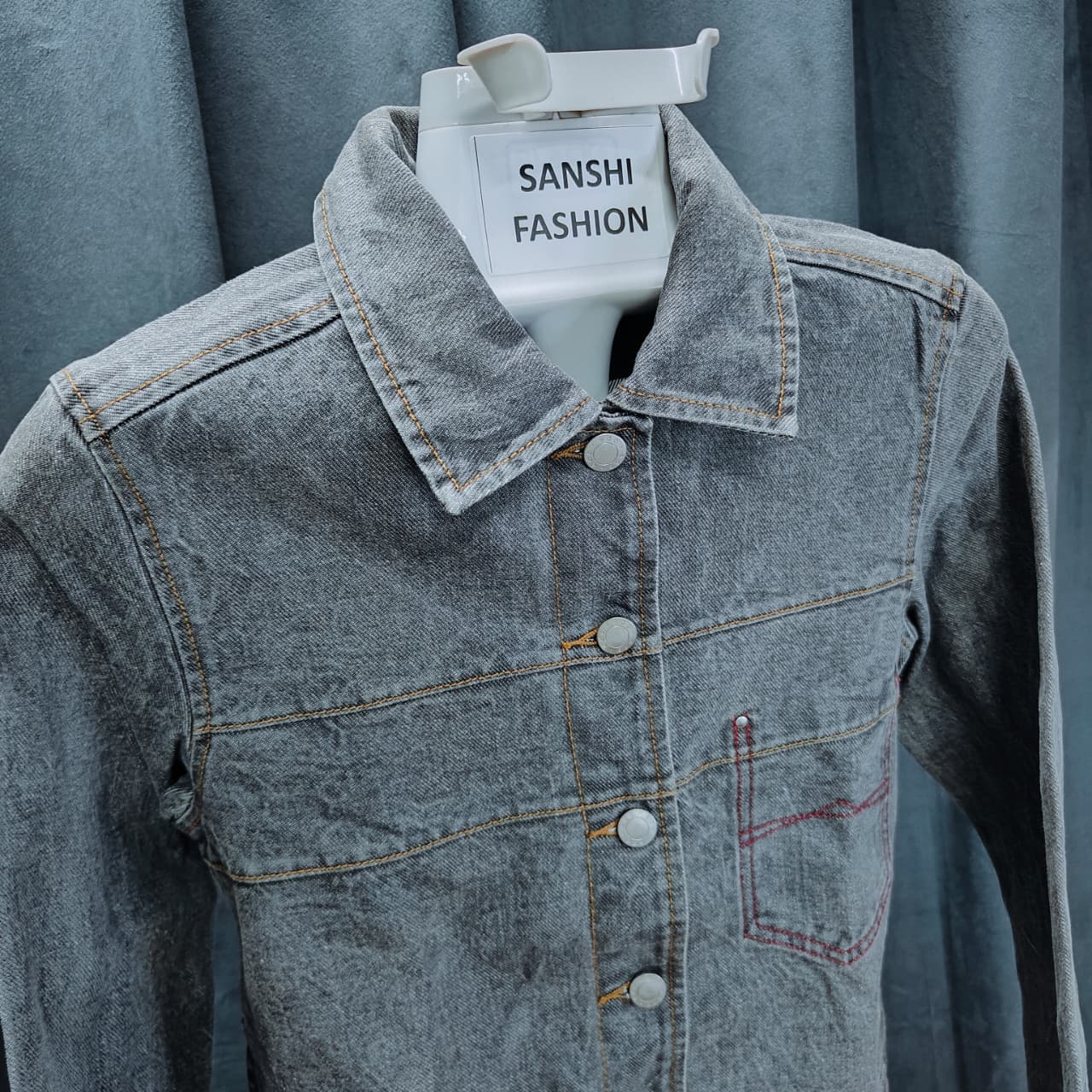 ESPIRIT Women's Denim Jacket - Grey (XS)