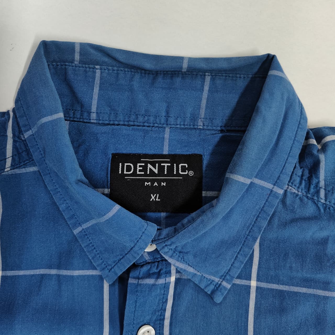 Identic Men's Shirt- Navy Blue(4XL)