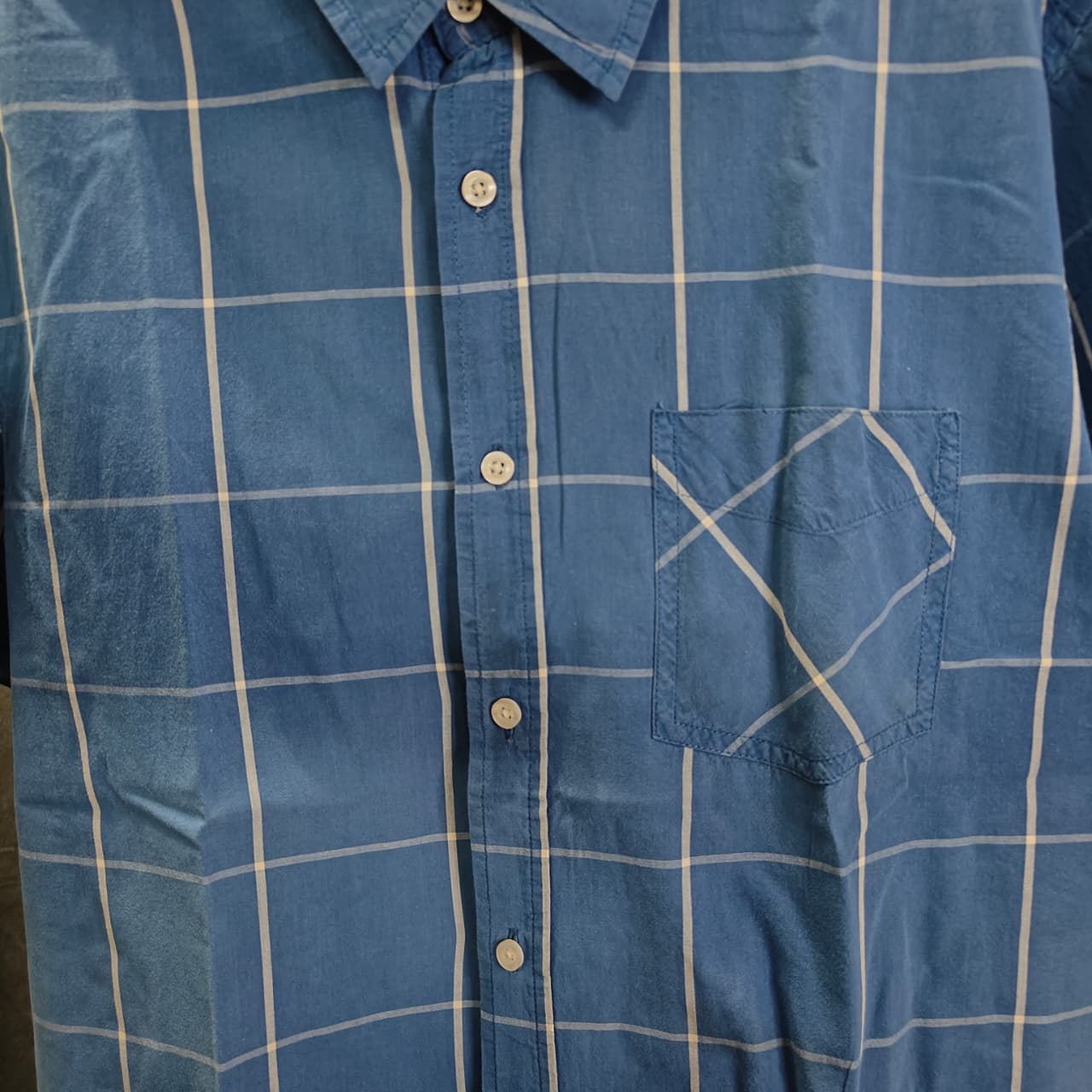 Identic Men's Shirt- Navy Blue(4XL)