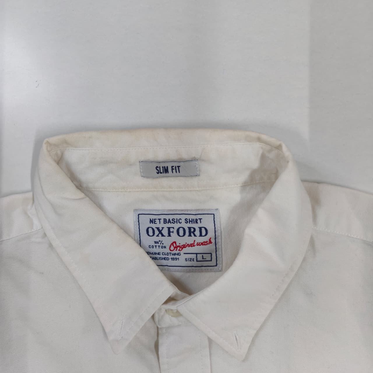 Men’s Oxford Shirt- White(XL)