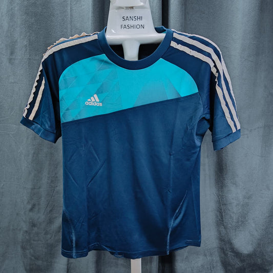UEFA Champions League Adidas Men's T-Shirt - Sky & Navy Blue (XS)