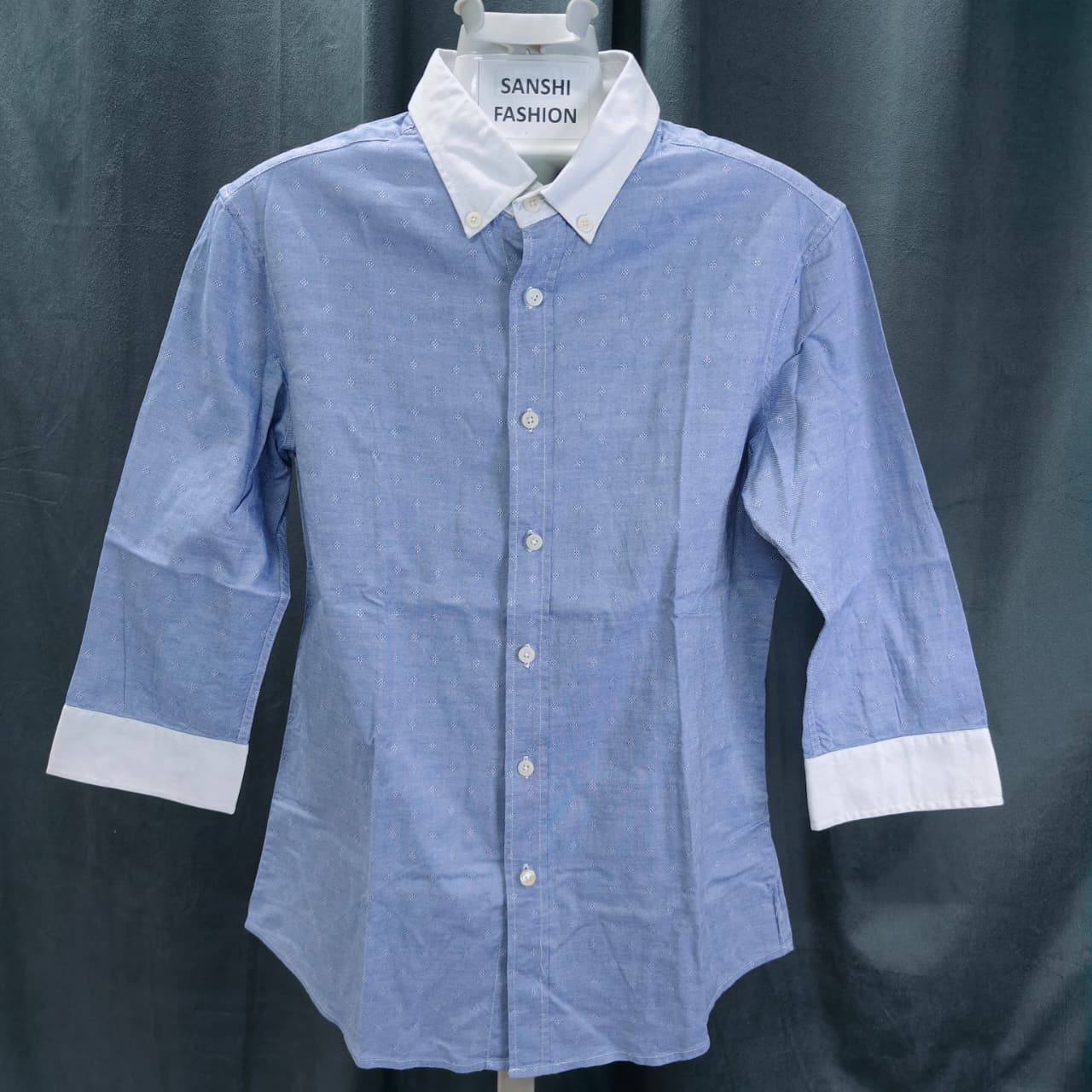 PEACEBIRD Men's Shirt- Sky Blue(S)