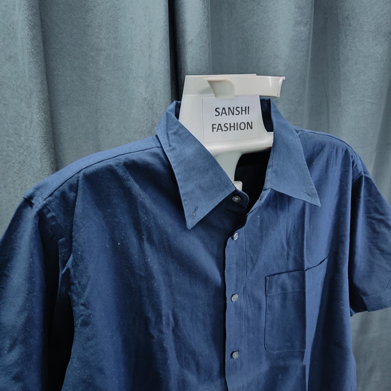 Men's Shirt- Navy Blue(XL)