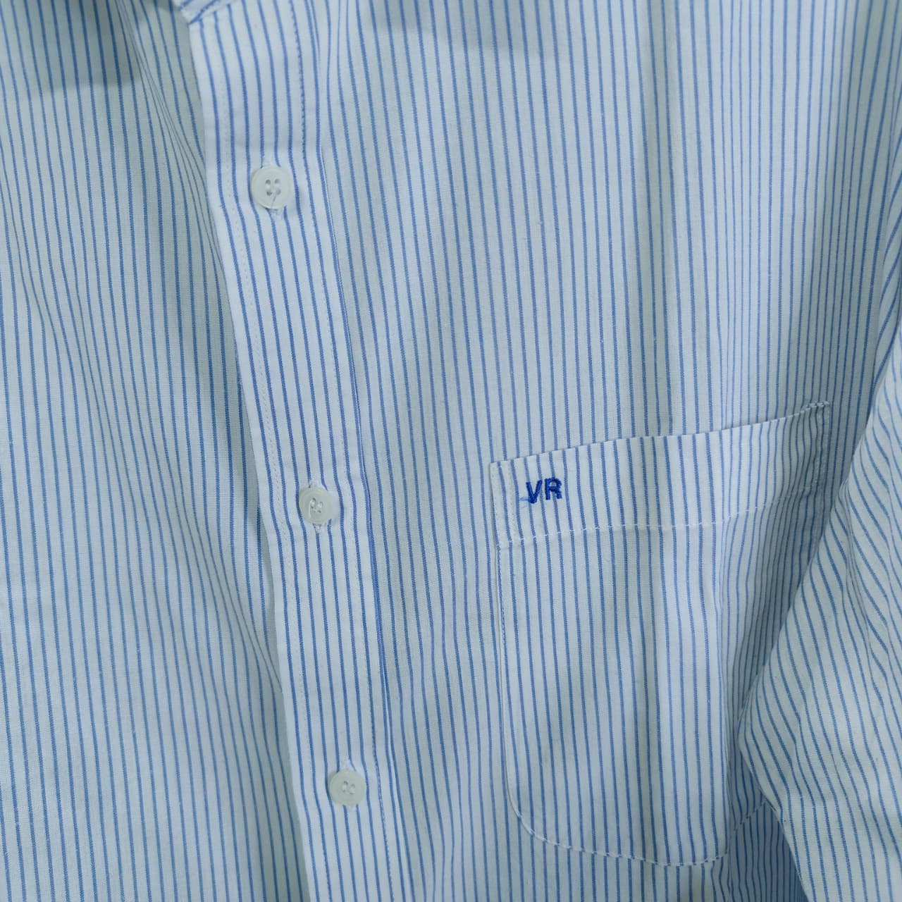 Men's Shirt- Sky Blue Stripe(4XL)