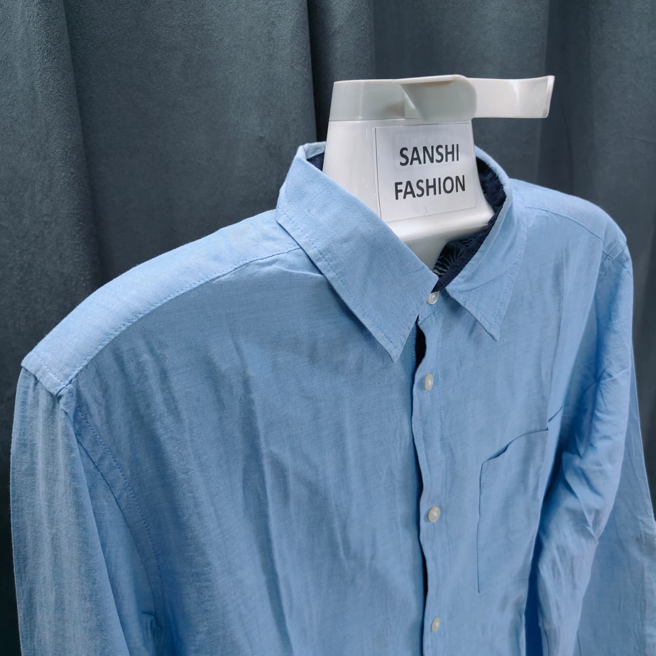 Men's Shirt- Sky Blue(L)