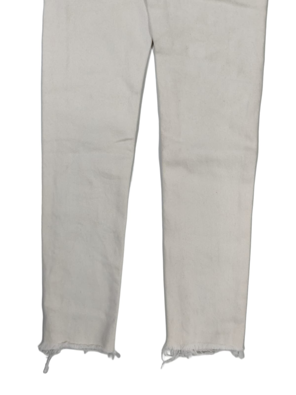 Women’s High-Waisted Jeans-White(2XS)