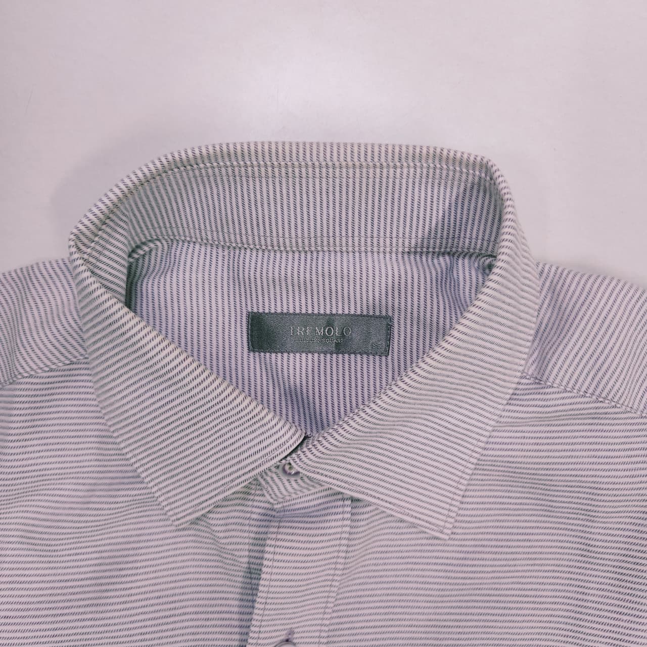 TREMOLO Men's Shirt- Purple Striped (M)