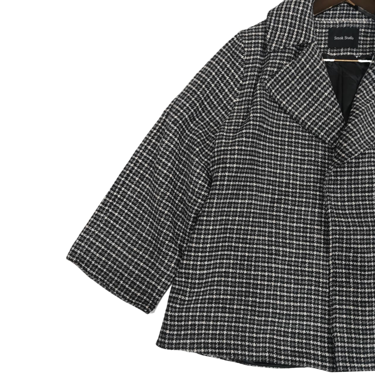 Men’s Coat - Grey & White Checkered (5XL)