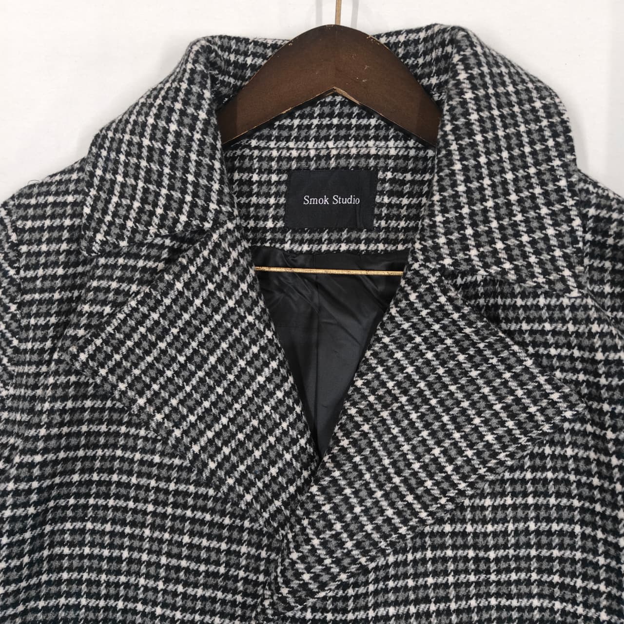 Men’s Coat - Grey & White Checkered (5XL)