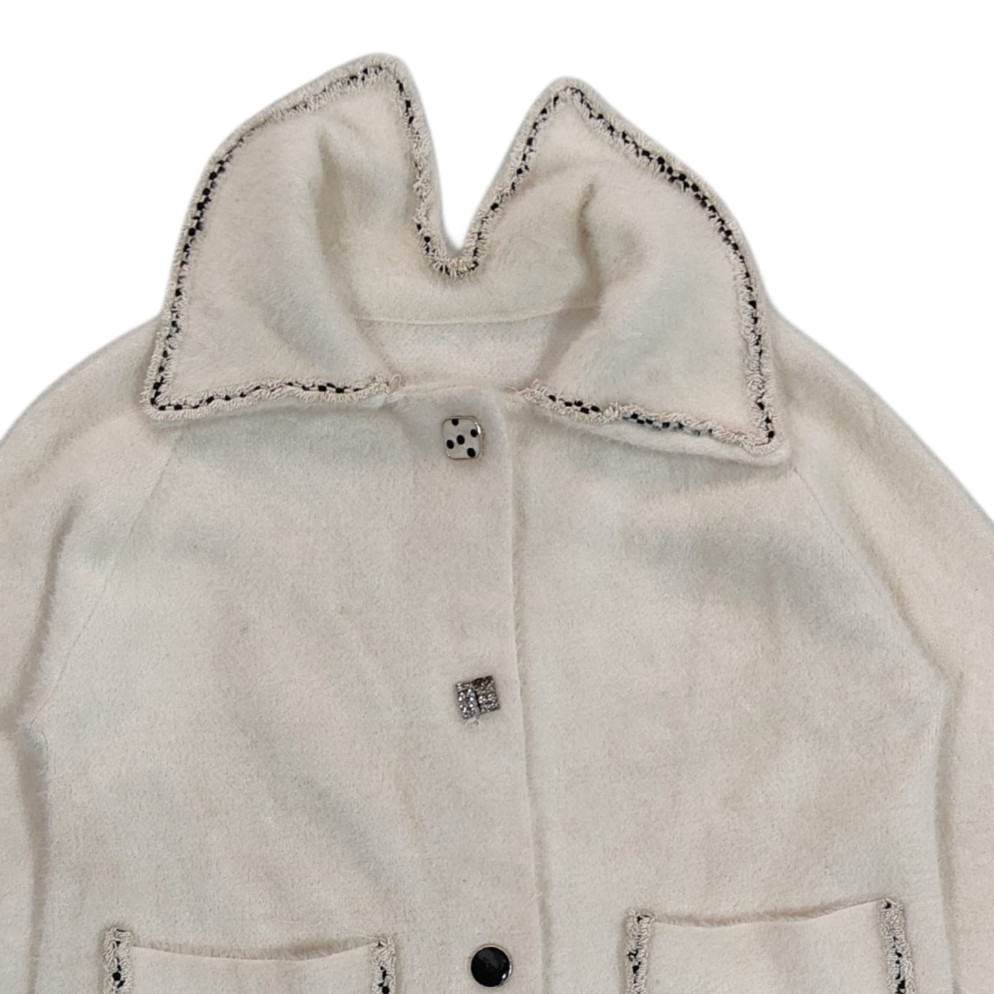 Women's Coat - Cream (L)