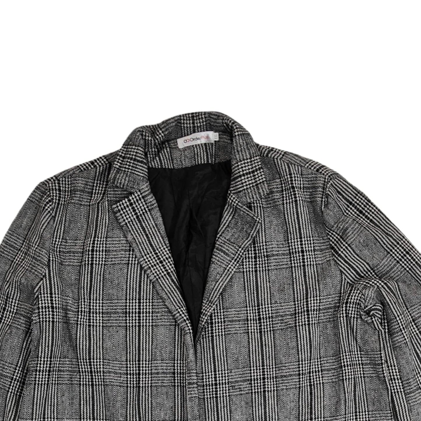 Women's Coat - Black & White Checkered (4XL)