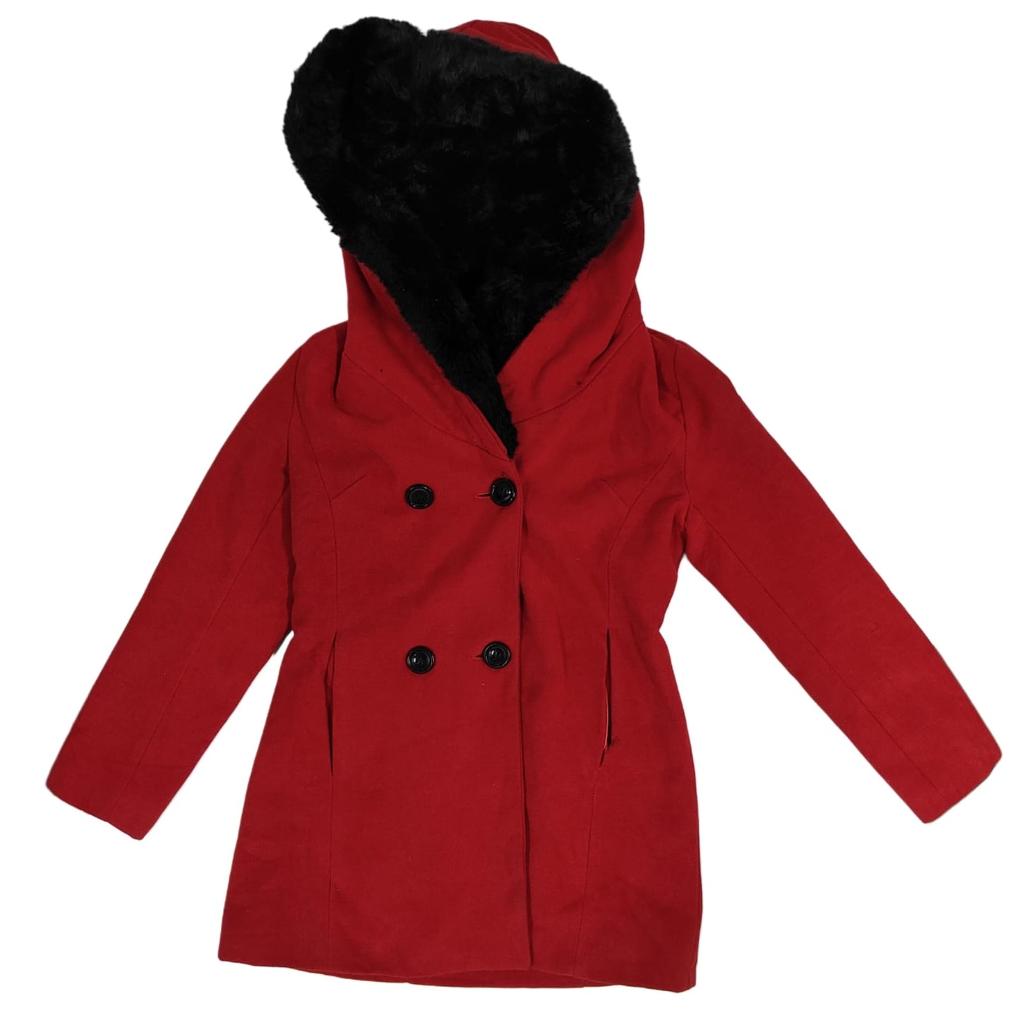 Women's Hooded Coat - Red (2XS)