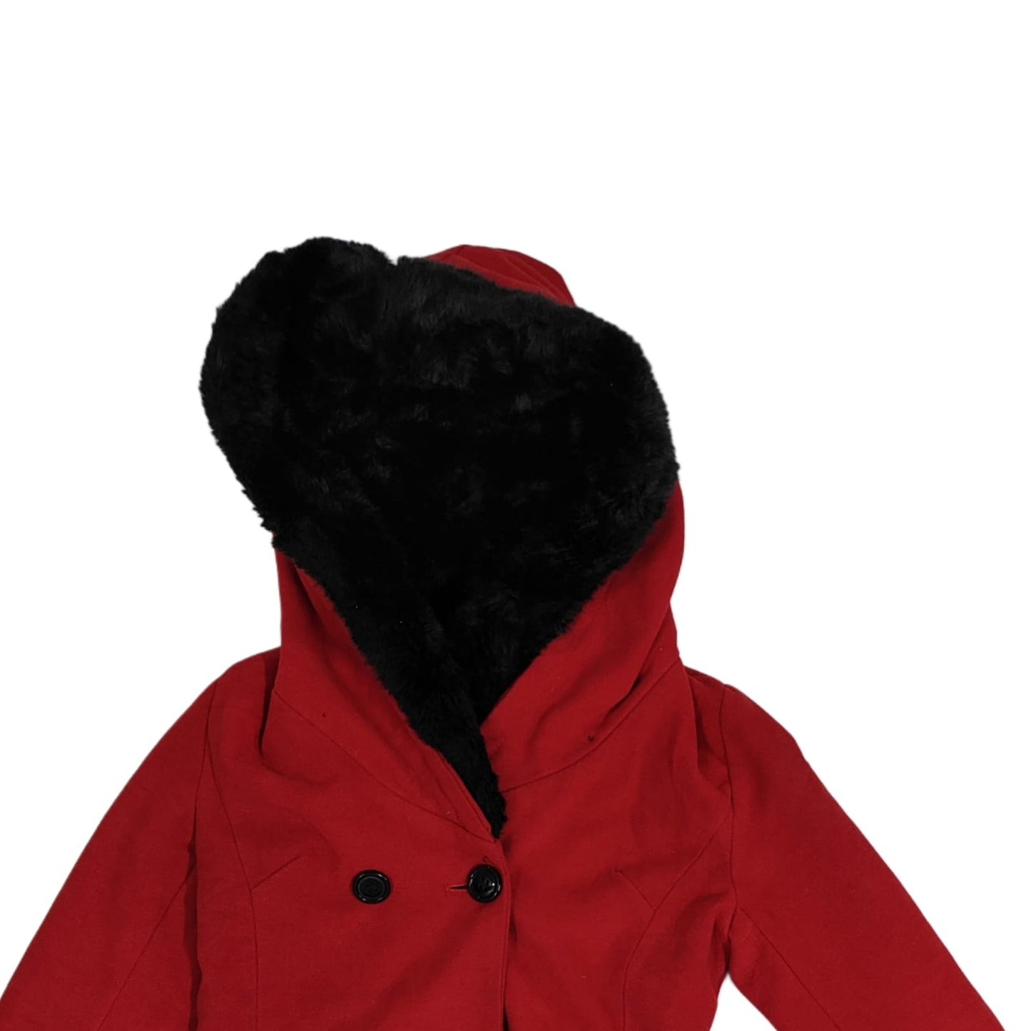 Women's Hooded Coat - Red (2XS)