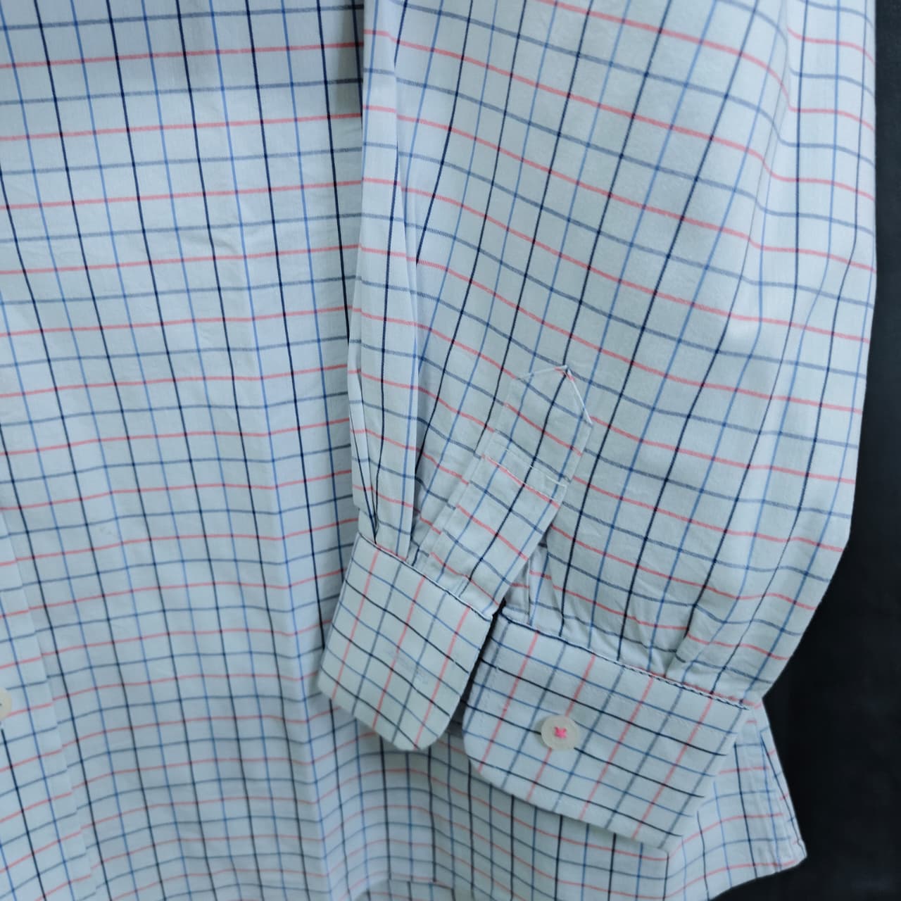 Scorpio Men's Linen Shirt-  Checkered Sky Blue(XXL)