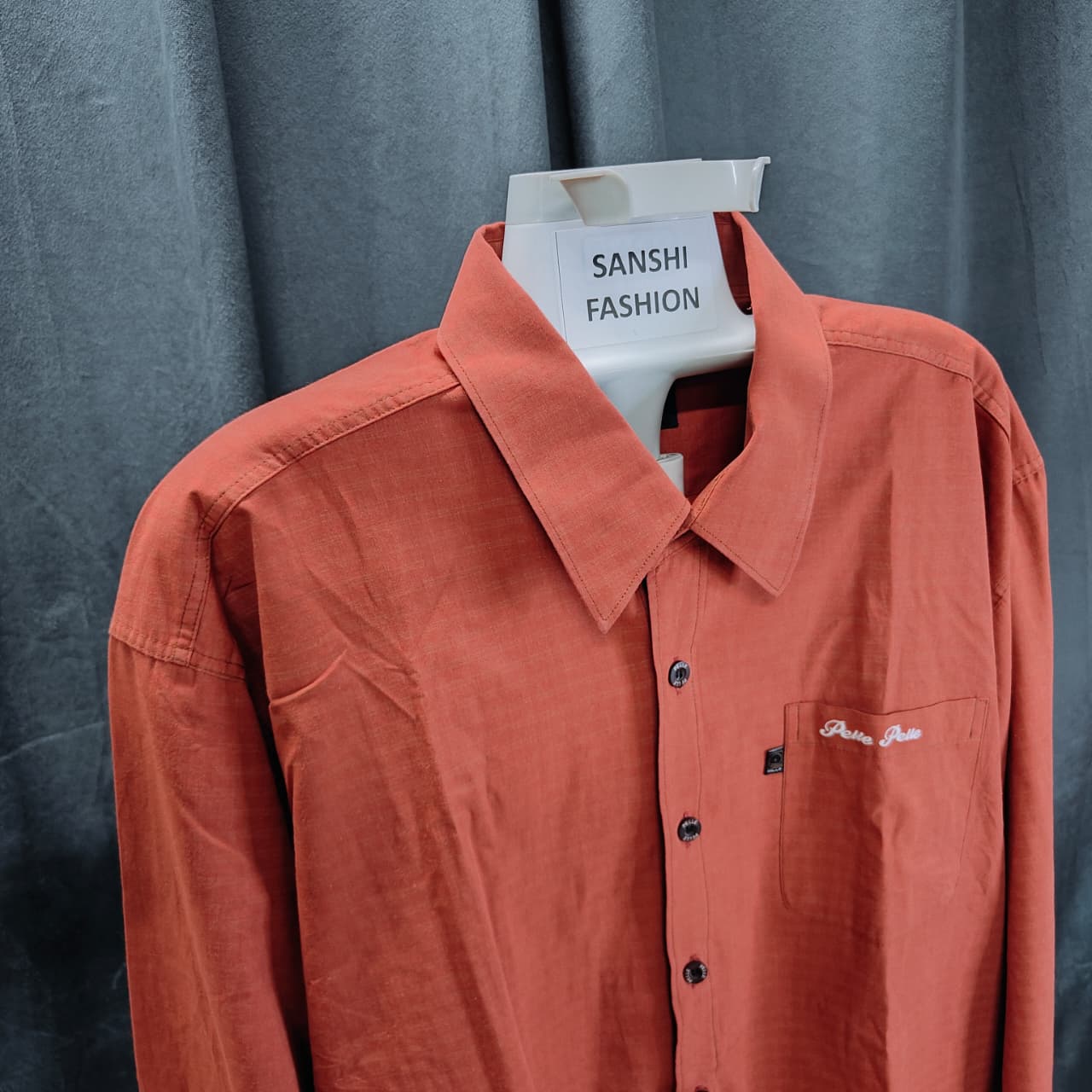 Pelle Pelle Men's Shirt- Orange (5XL)