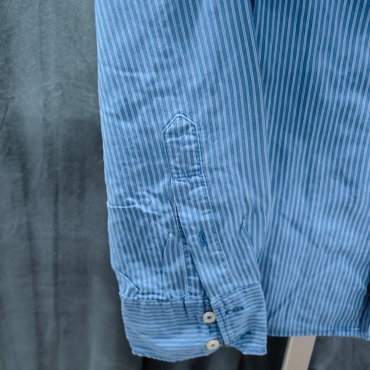 Tom Tailor Men's Shirt- Navy Striped (4XL)