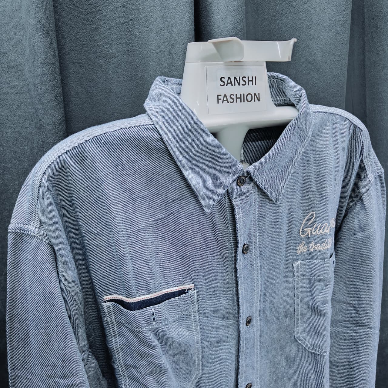 SMITH'S Men's Shirt- Navy Blue(5XL)