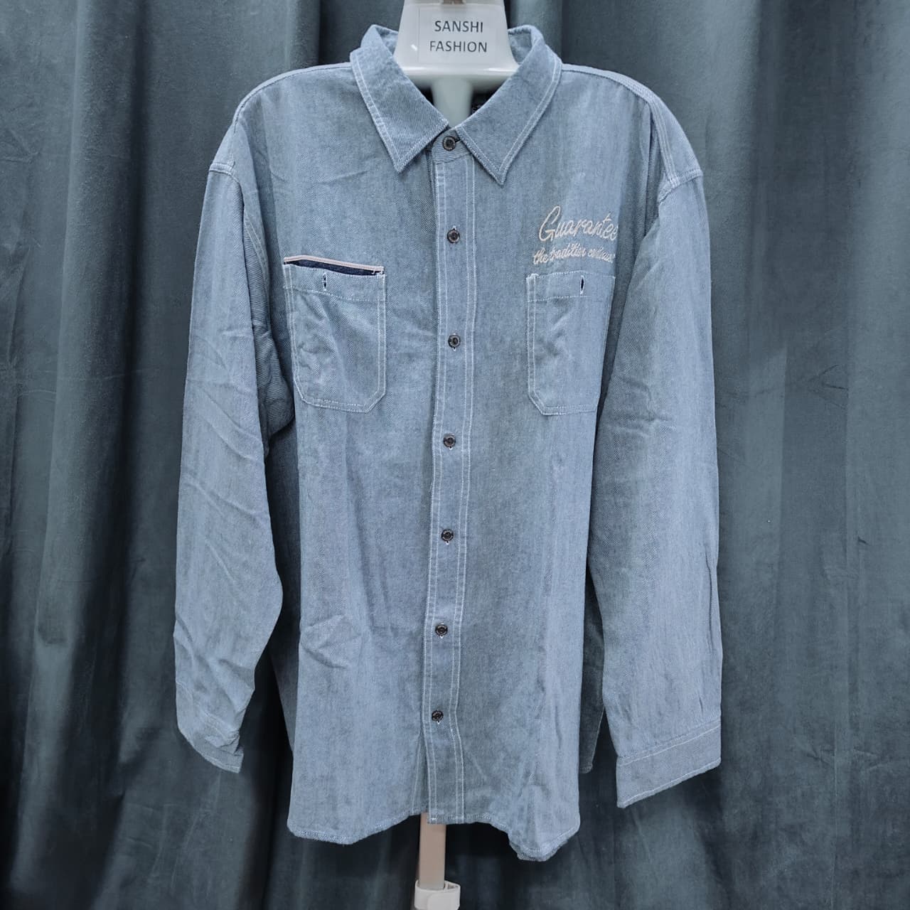 SMITH'S Men's Shirt- Navy Blue(5XL)